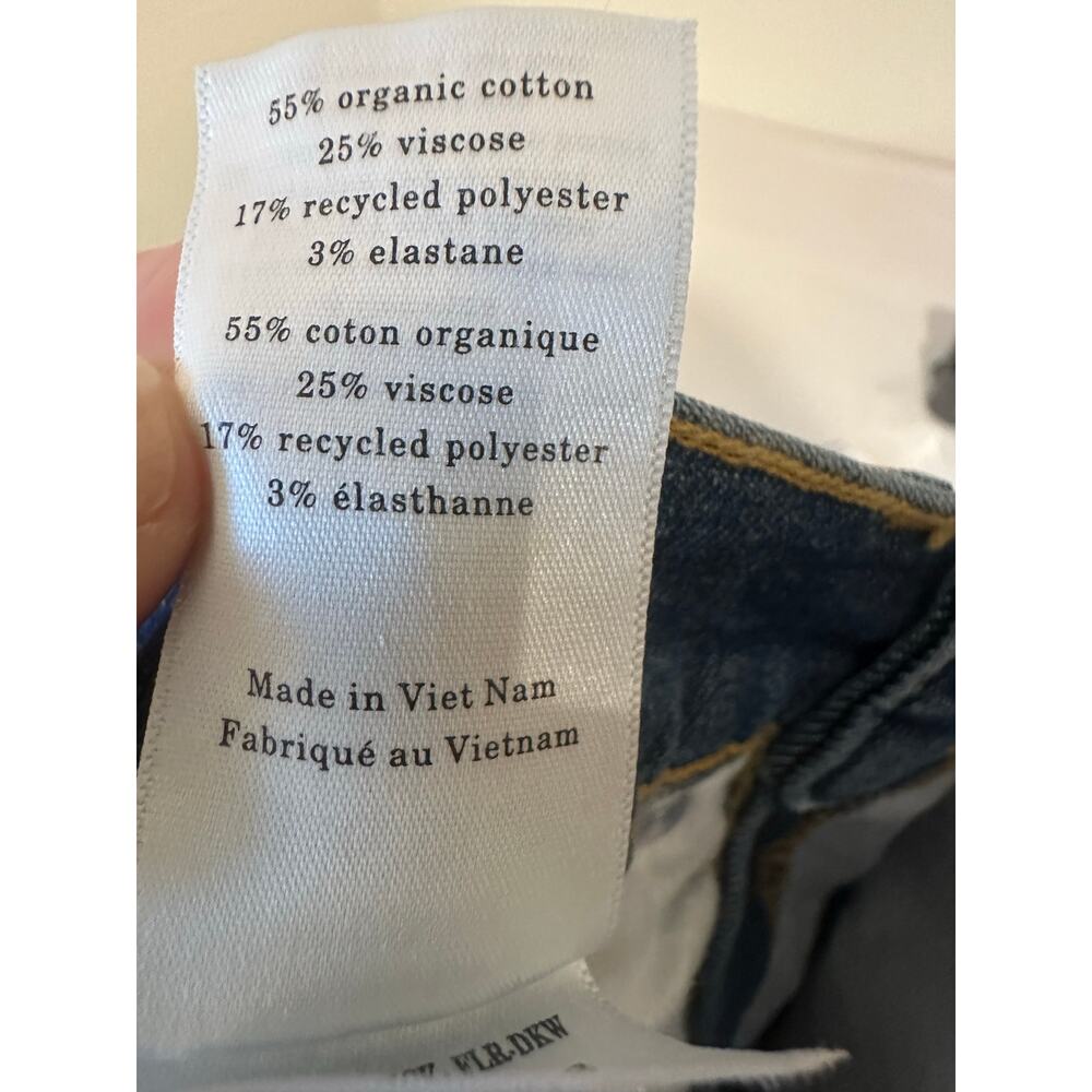 Everlane The Kick Crop Blue Jeans Womens 28 Reg Stretch Denim - Picture 9 of 9